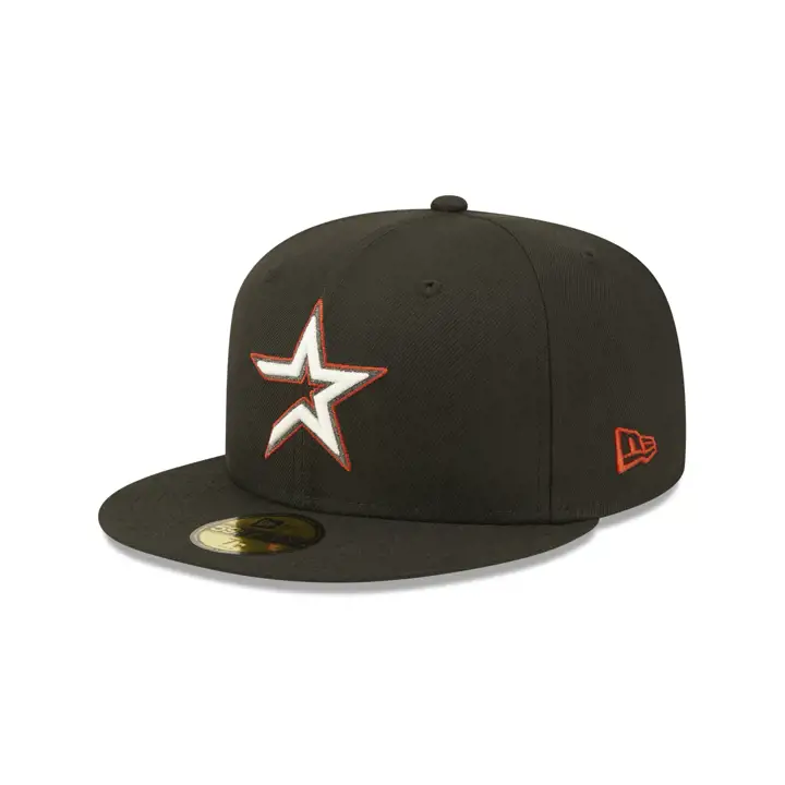 Houston Astros MLB IRIDESCENT 59FIFTY Hstarblk/dkred