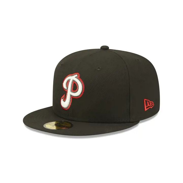 Casquette Philadelphia Phillies MLB IRIDESCENT 59FIFTY Noire/rouge