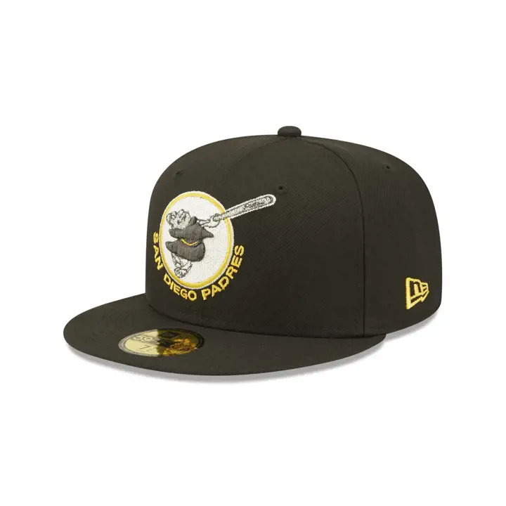 Casquette 59FIFTY MLB IRIDESCENT San Diego Padres FRIARblk/yel
