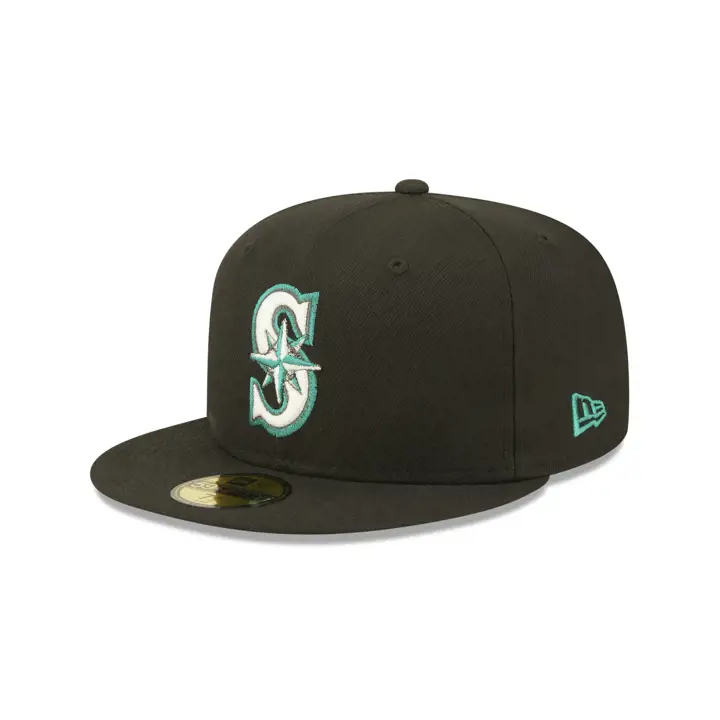 Seattle Mariners MLB IRIDESCENT 59FIFTY Nوار/sarcelle