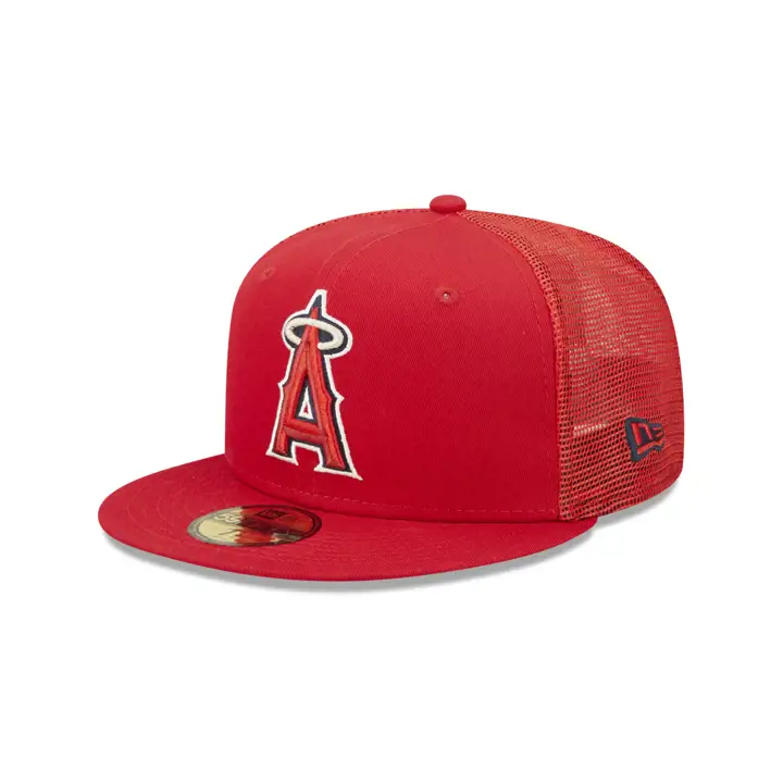 Anaheim Angels MLB MESHBACK PATCH 59FIFTY 60TH ANNrouge/vrt