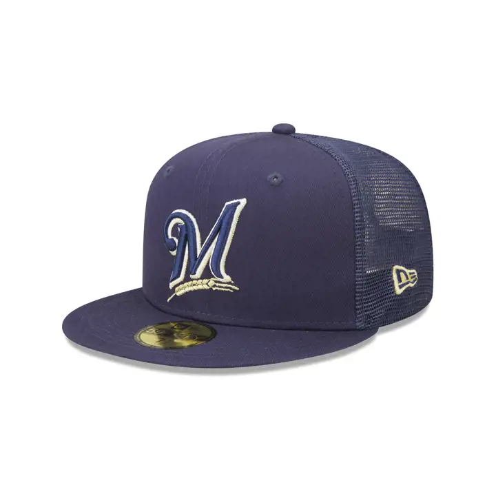 Milwaukee Brewers MLB MESHBACK PATCH 59FIFTY ASG 2002navy/gr