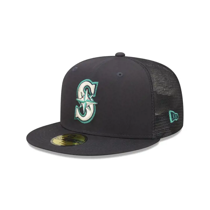 Seattle Mariners MLB FILET-ARRIÈRE ÉCUSSON 59FIFTY ASG 2001bleu marine/vert