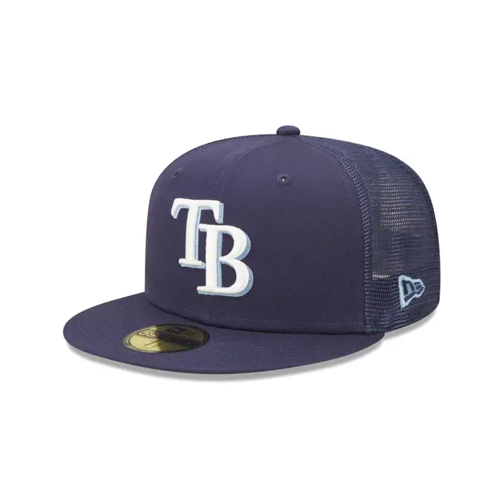 Tampa Bay Rays MLB MESHBACK PATCH 59FIFTY 20TH ANNbleu marine/vert