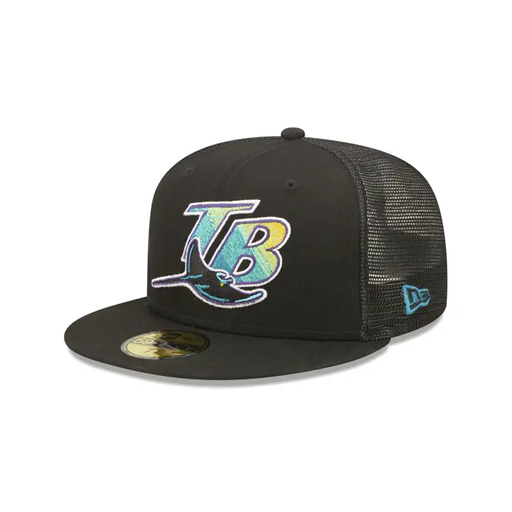 Casquette Tampa Bay Rays MLB MESHBACK PATCH 59FIFTY INNAUG 1998 NOIR/VERT