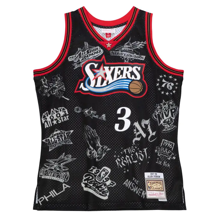 Maillot noir Philadelphia 76ers NBA World Tour