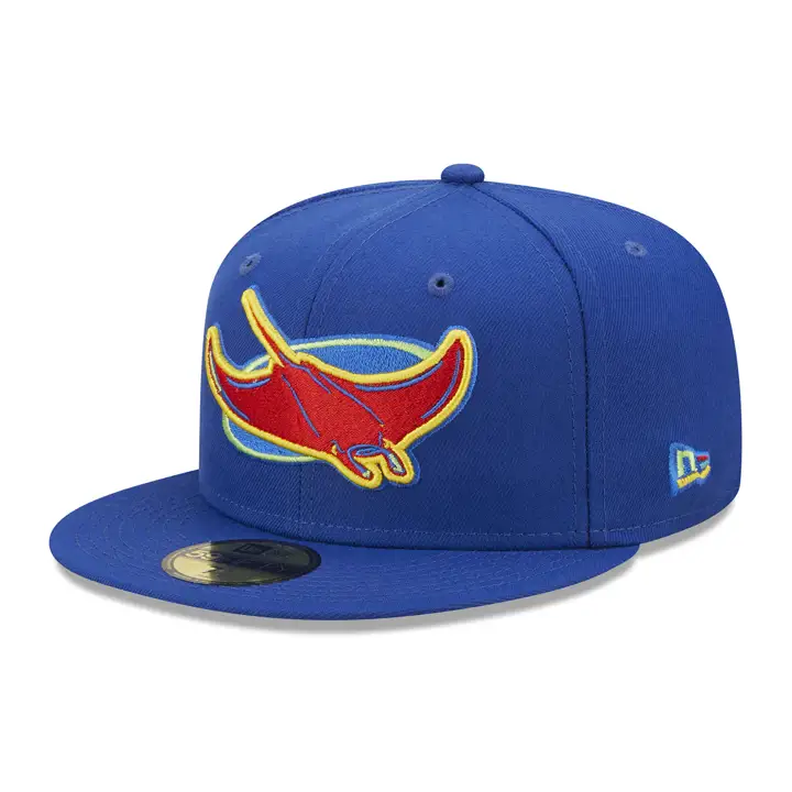 Casquette ajustée 59FIFTY Tampa Bay Rays MLB Thermal Scan bleu/bleu/rouge
