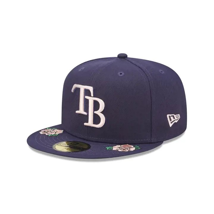 Casquette Tampa Bay Rays MLB Double Rose 59FIFTY marine/marine/rose
