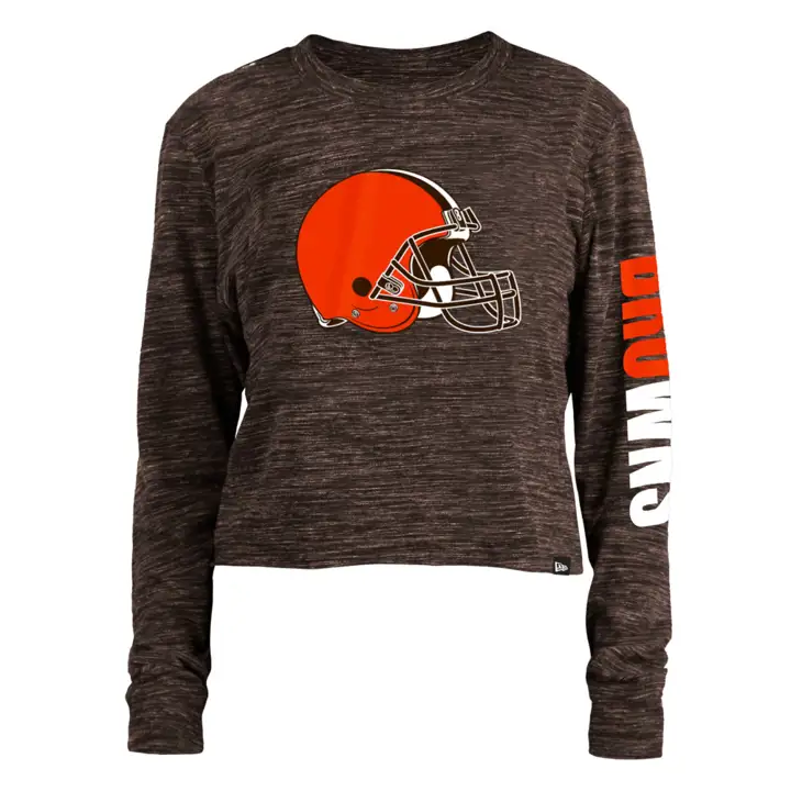 Cleveland Browns NFL Femme Space Dye ML 22 Org