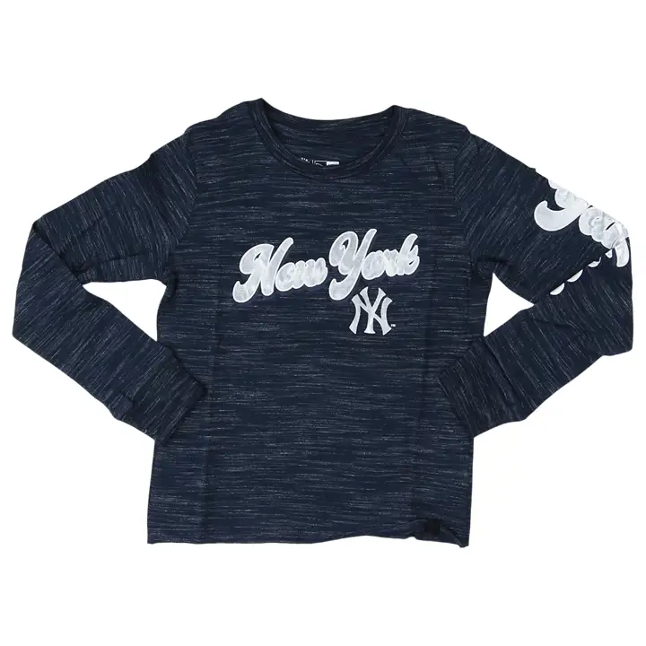 T-shirt à manches longues motif tie-dye New York Yankees MLB pour fille