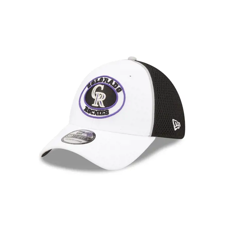 Colorado Rockies Écusson circulaire MLB 39thirty blanc