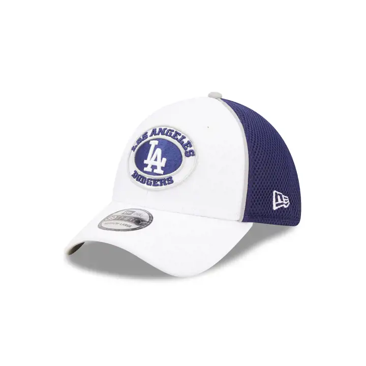Casquette Los Angeles Dodgers MLB Circle Patch 39thirty blanche
