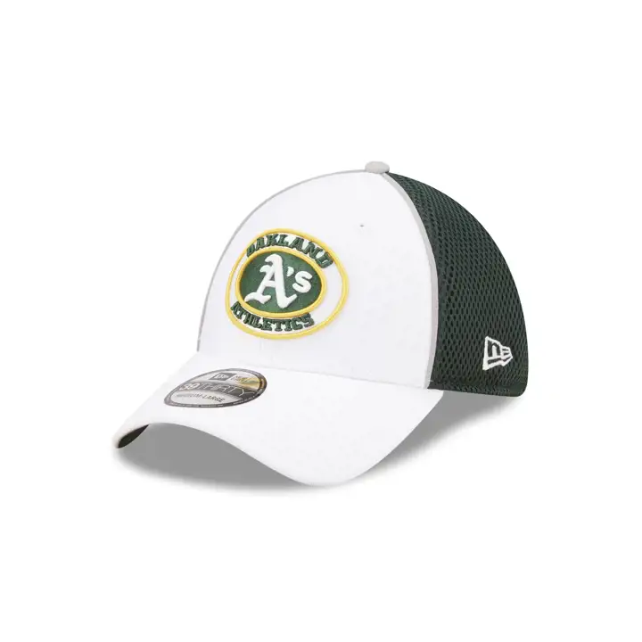 Casquette Oakland Athletics MLB Circle Patch 39thirty Wht