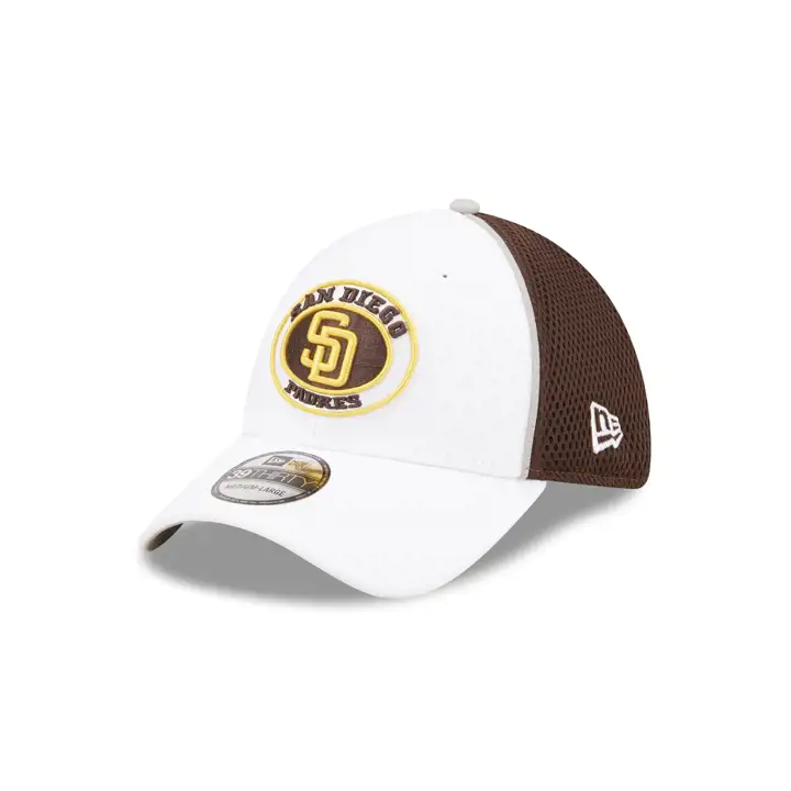 Casquette 39Thirty MLB Circle Patch des San Diego Padres, coloris blanc