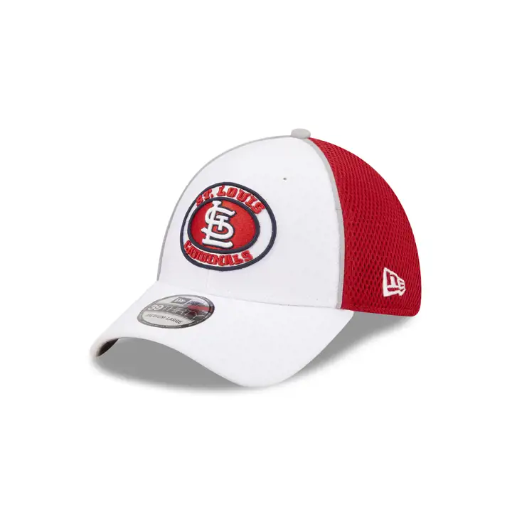 Casquette 39Thirty blanche avec écusson circulaire des Cardinals de St. Louis MLB