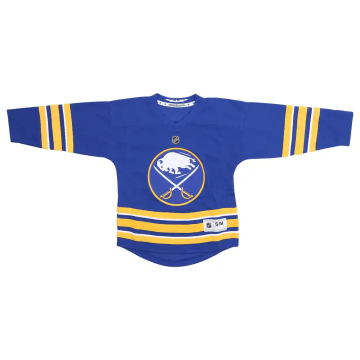 Maillot réplique vierge bleu des Sabres de Buffalo (LNH) pour jeunes