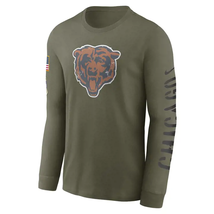 T-shirt à manches longues NFL CHICAGO BEARS 22 vert olive