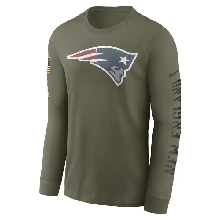 T-shirt à manches longues NFL STS NEW ENGLAND PATRIOTS 22 oliv