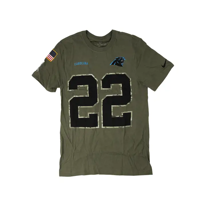 T-shirt NFL Panthers STS Joueur 22 Christian McCaffrey OLV