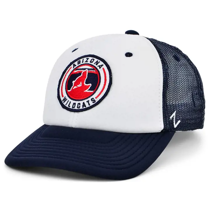 Casquette de camionneur en mousse Arizona Wildcats NCAA Fan Focus NAVY/WHT