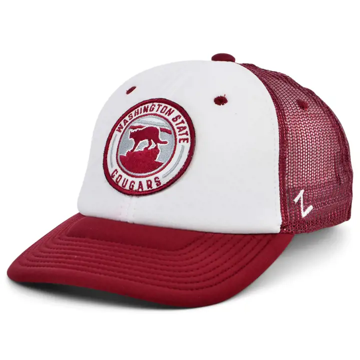 Washington State Cougars NCAA Fan Focus Casquette Camionneur en Mousse MAR/WHT