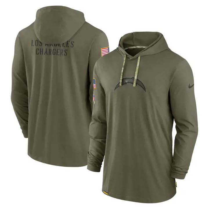 Haut à capuche LOS ANGELES CHARGERS NFL STS Tonal 22 Nike olv