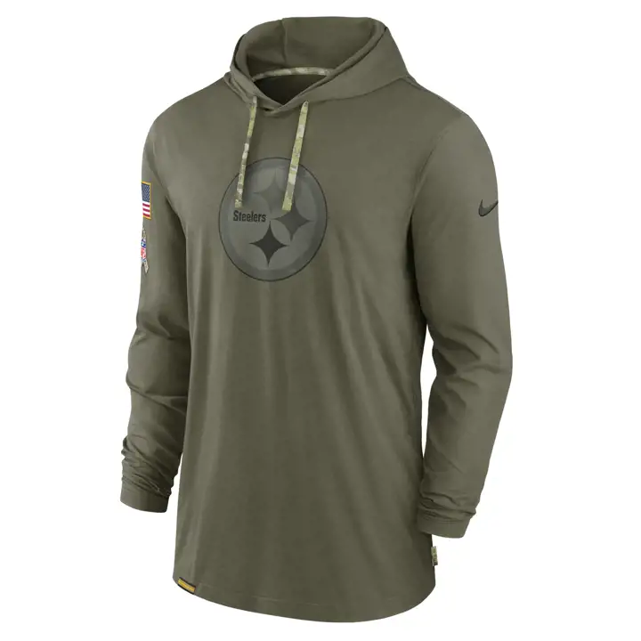 Haut à capuche Pittsburgh Steelers NFL STS Tonal 22 Nike olv