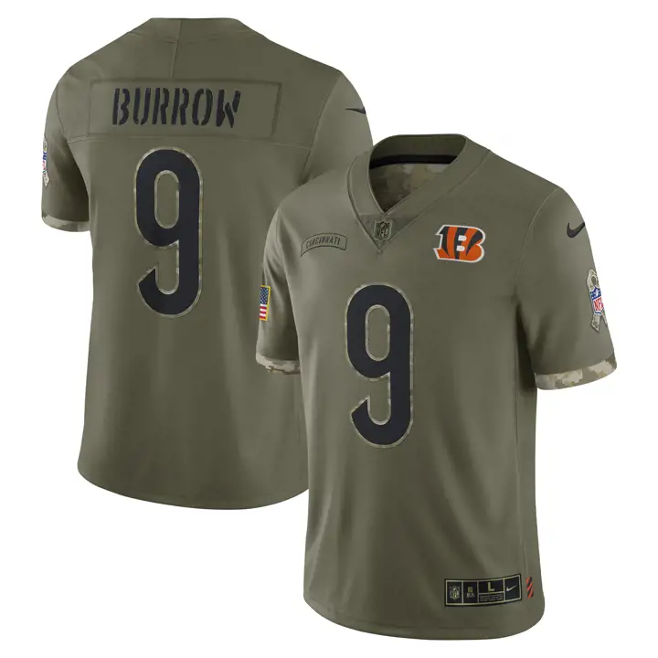CINCINNATI BENGALS NFL STS Maillot 22 JOE BURROW olv