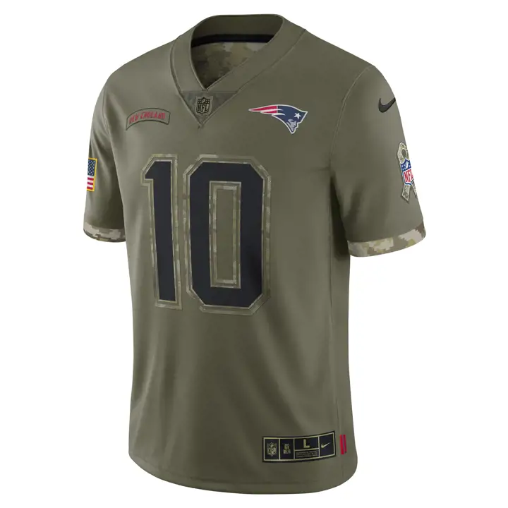 NEW ENGLAND PATRIOTS NFL STS Maillot 22 MAC JONES olv