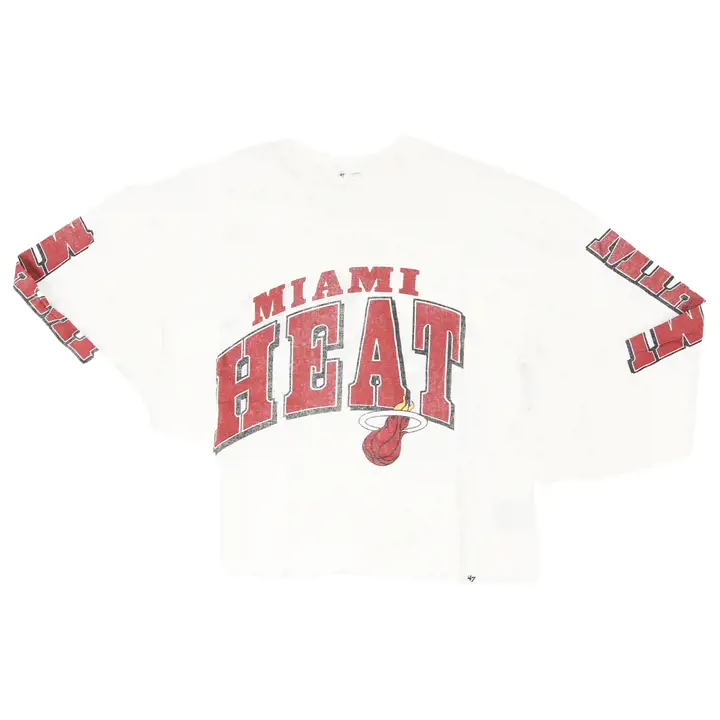 Miami Heat NBA Femme Parkway Manches Longues 22 BLANC