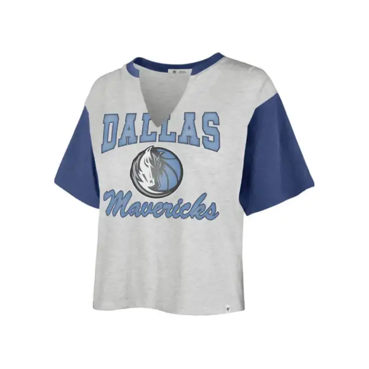 T-shirt court Dolly pour femme NBA Dallas Mavericks 22 GRIS