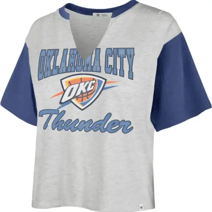 Haut court Dolly NBA Oklahoma City Thunder pour femme 22 GRY