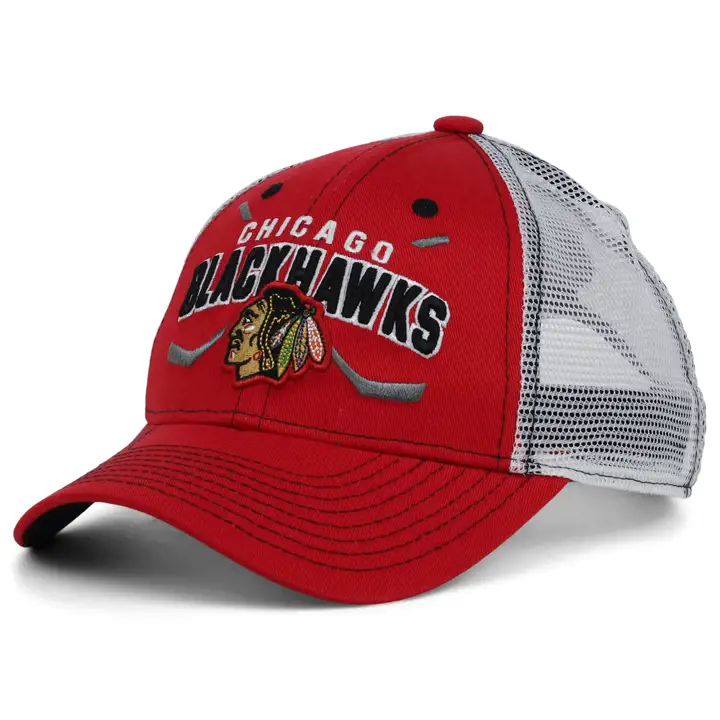 CHICAGO BLACKHAWKS LNH Chapeau maille réglable Jeunes TBD