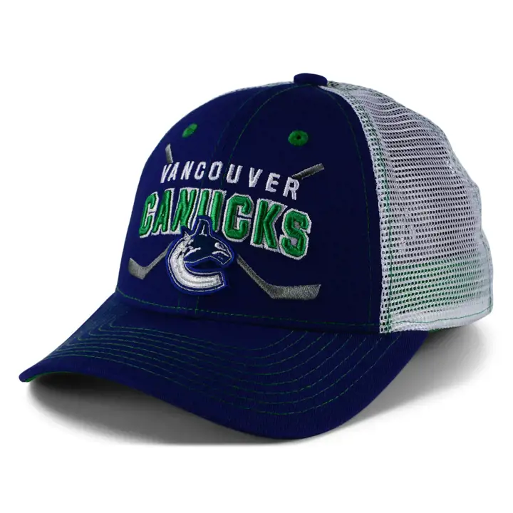 VANCOUVER CANUCKS LNH Jeunesse Casquette ajustée en maille TBD