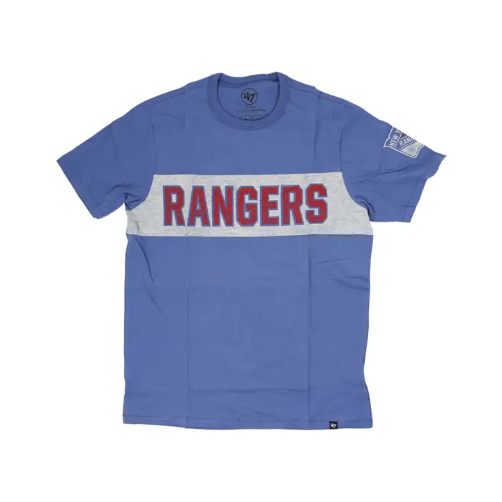 T-shirt Franklin Top Shelf NHL 47 des Rangers de New York BLEU