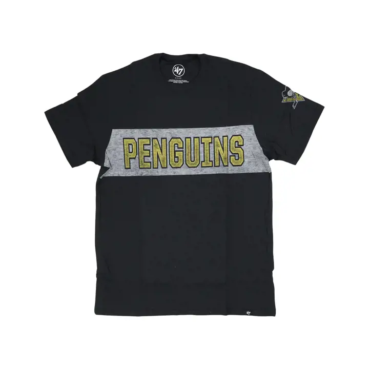 Pittsburgh Penguins LNH 47 T-shirt Top Shelf Franklin Noir