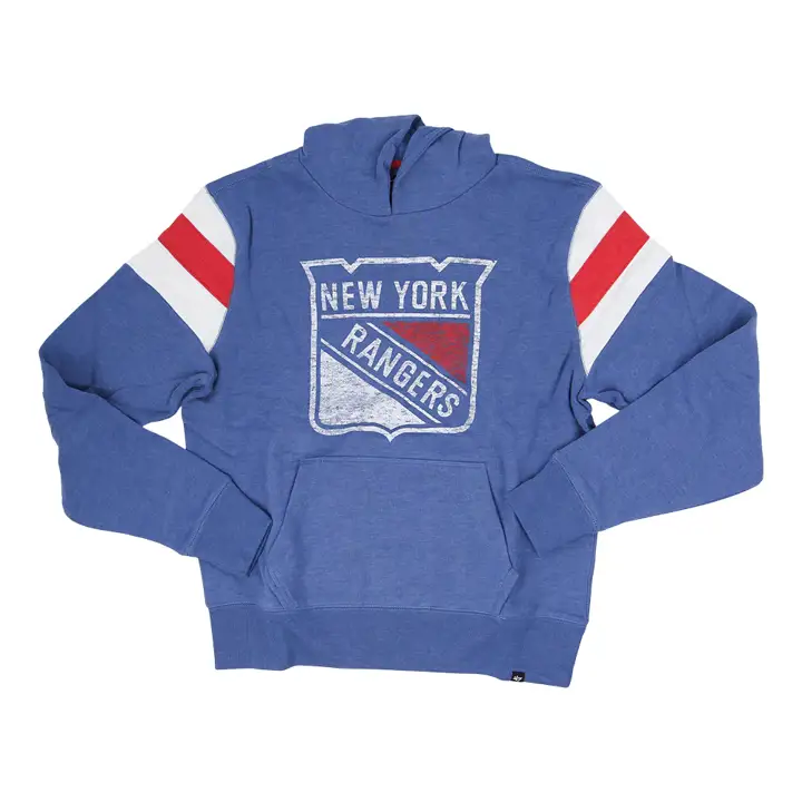 New York Rangers LNH 47 Chandail à capuchon Nico BLEU