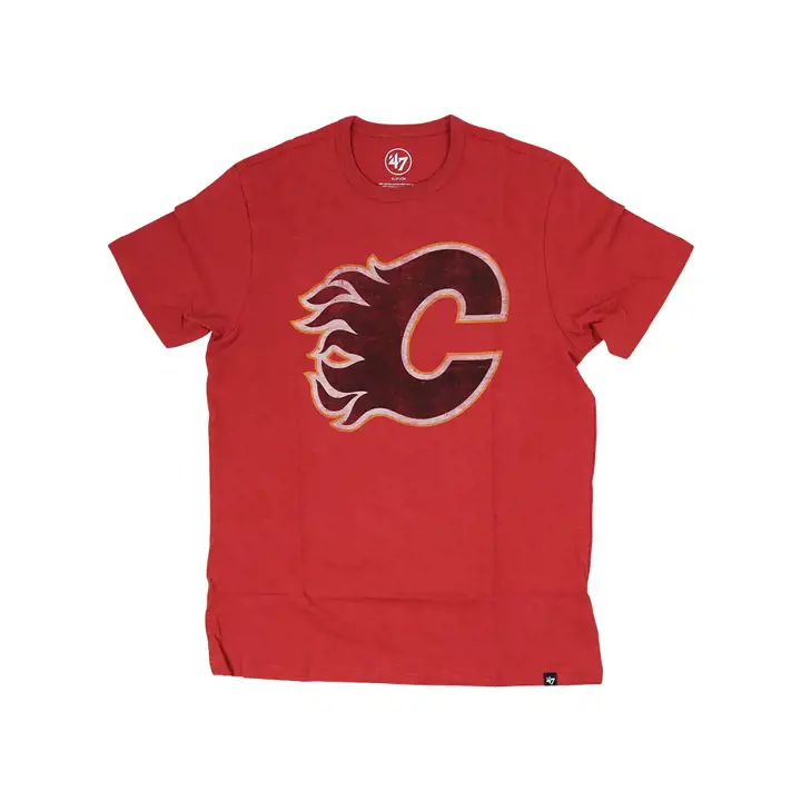 T-shirt Calgary Flames LNH 47 Scrum C ROUGE