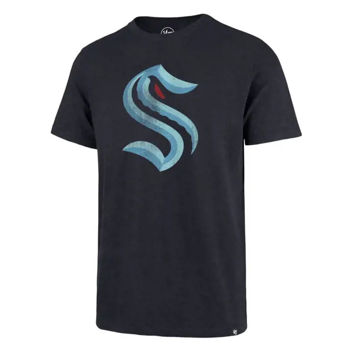 T-shirt Seattle Kraken NHL 47 Scrum "S" MARINE