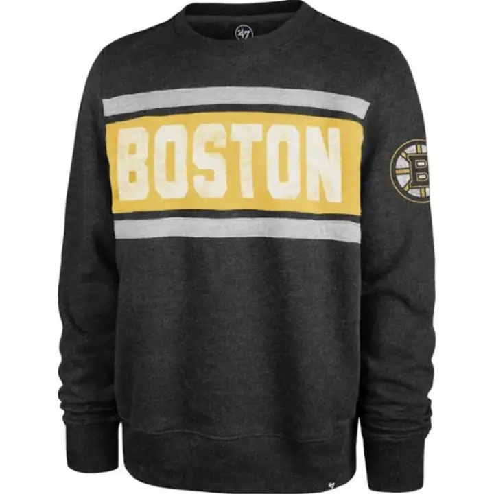 Boston Bruins LNH 47 Chandail molletonné Tribeca NOIR