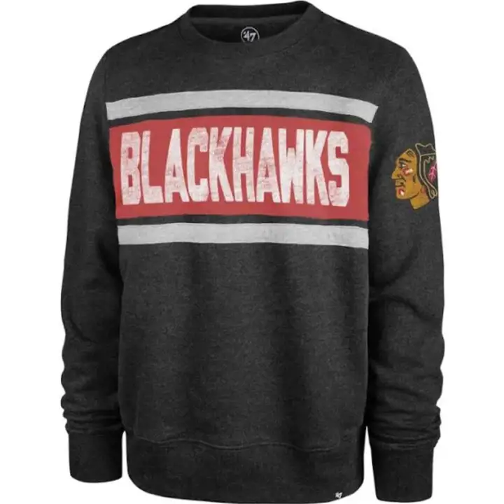 Chandail en molleton Tribeca 47 des Blackhawks de Chicago LNH - Noir