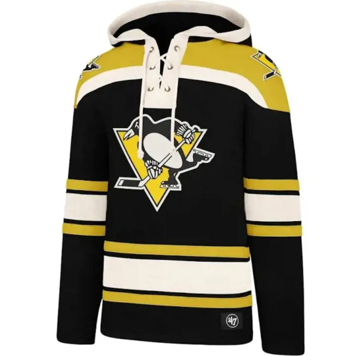 Pittsburgh Penguins Lacer Hoodie Superior NHL 47 Noir