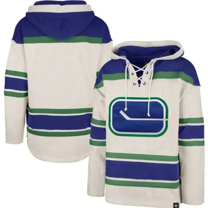 Vancouver Canucks NHL 47 Chandail à capuchon supérieur à lacets IVO
