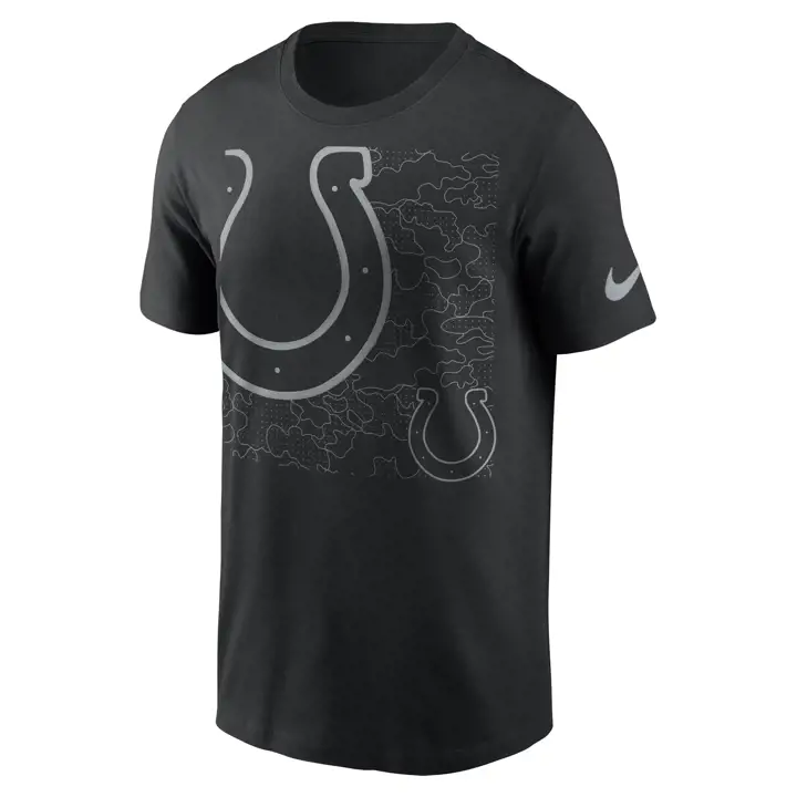 T-shirt Logo RFLCTV NFL des Colts d'Indianapolis 22 Noir