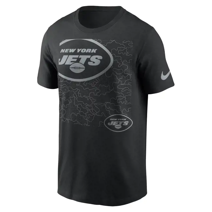 T-shirt NEW YORK JETS NFL RFLCTV Logo 22 BLK