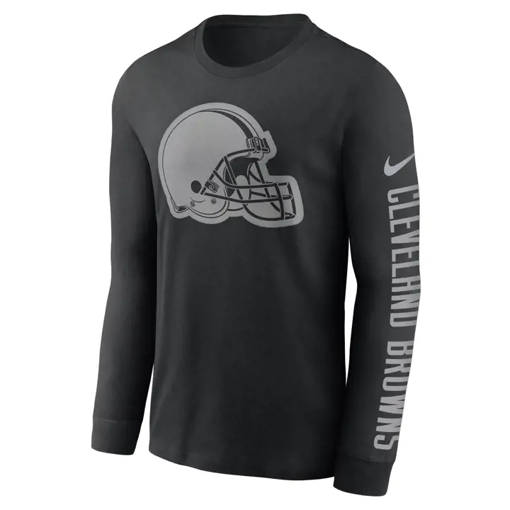 CLEVELAND BROWNS NFL RFLCTV T-shirt manches longues 22 BLK