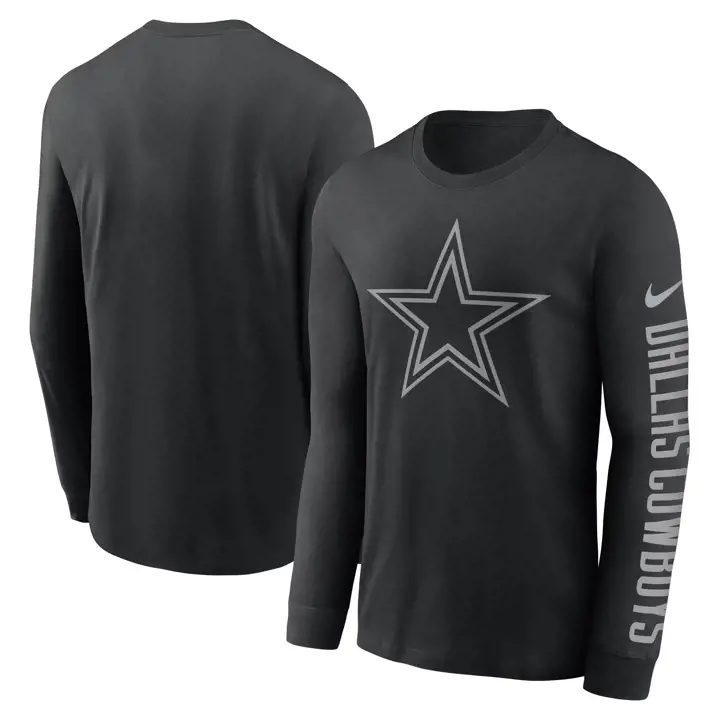 T-shirt manches longues DALLAS COWBOYS NFL RFLCTV 22 BLK