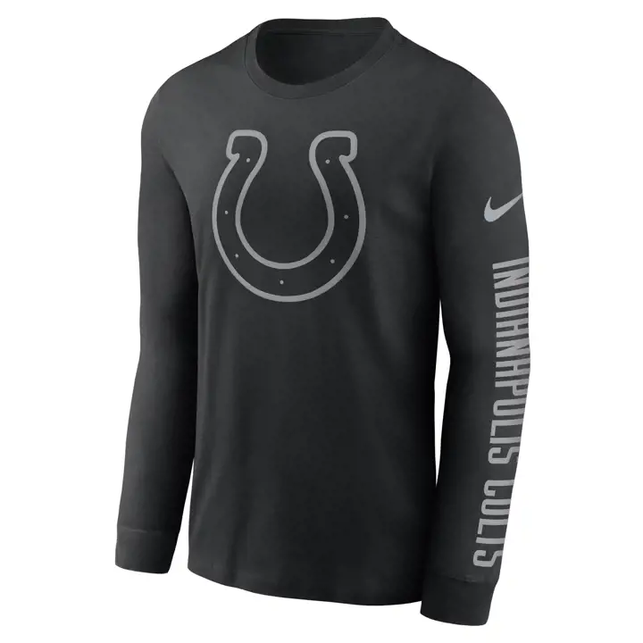 T-Shirt à manches longues NFL RFLCTV Indianapolis Colts 22 noir
