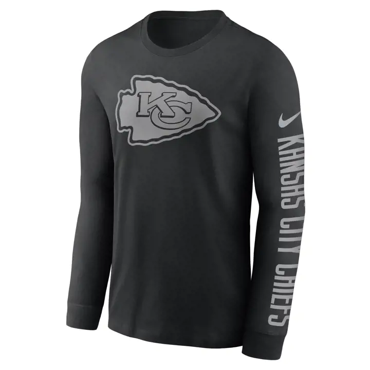 T-Shirt Manches Longues RFLCTV NFL KANSAS CITY CHIEFS 22 BLK