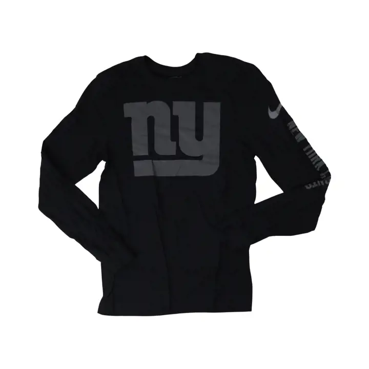 T-shirt à manches longues NFL RFLCTV NEW YORK GIANTS 22 BLK
